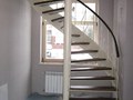 Превью изделия - Кованая лестница с чередующимися балясинами