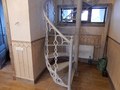 Превью изделия - Кованая винтовая лестница с забежными металлическими ступенями из ПВЛ